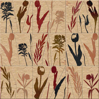 Mosaic House Moroccan tile CH-OleTulipe Cut 21-7-1-9-6 Pink Red White Purple Black  chiseled field 